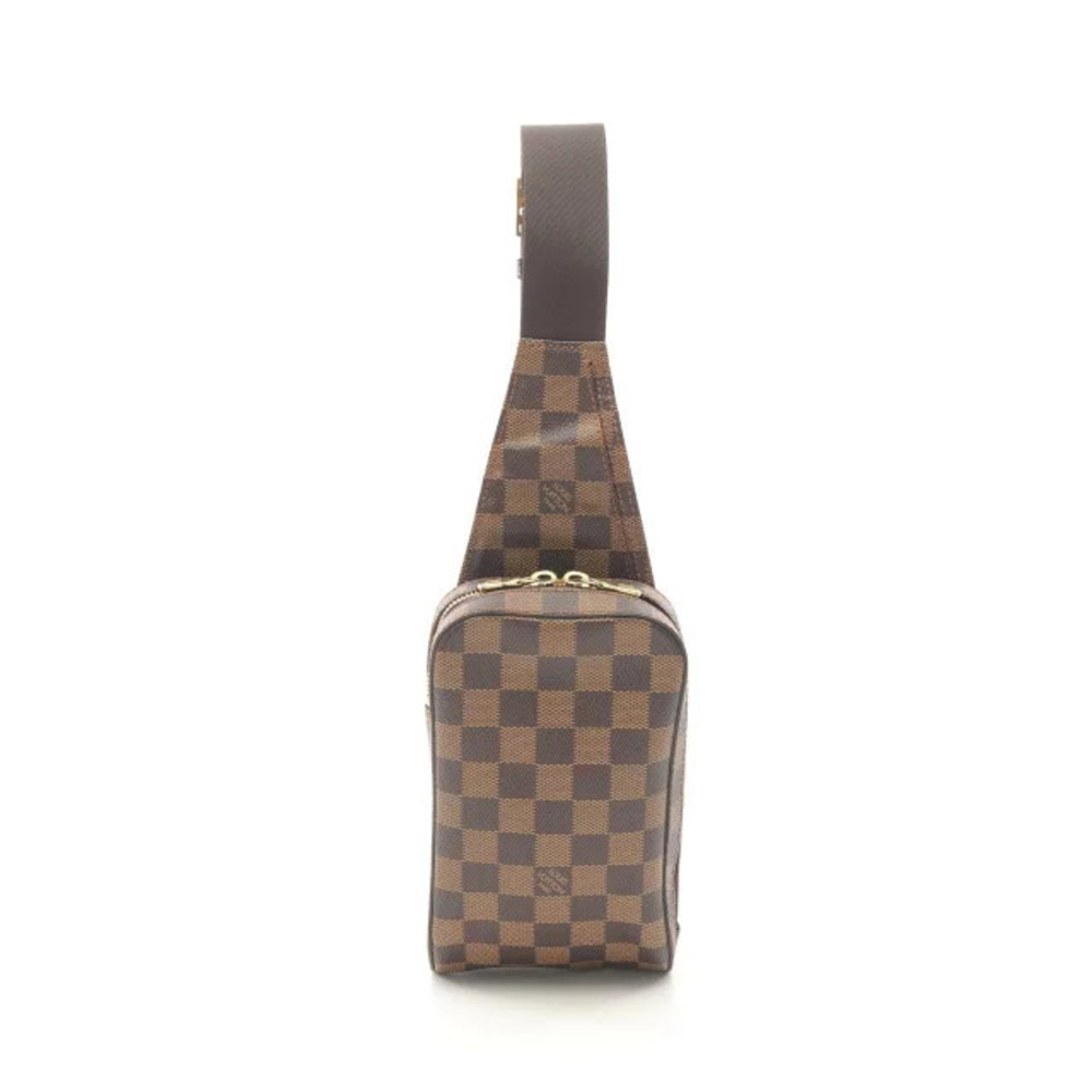 Louis Vuitton Geronimos Waist Bag Body Belt Bum Crossbody Canvas Damier Brown